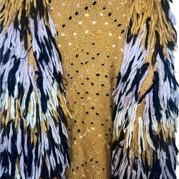 Lovers and Drifters Shaggy Shag Fringe Jacket/Open Cardigan Womens M/L - Picture 5 of 7